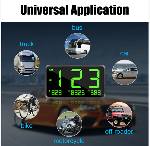 HUD Digital meter Motorbike gps speedometer