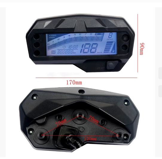 Digital Yamaha r15 v3 speedometer