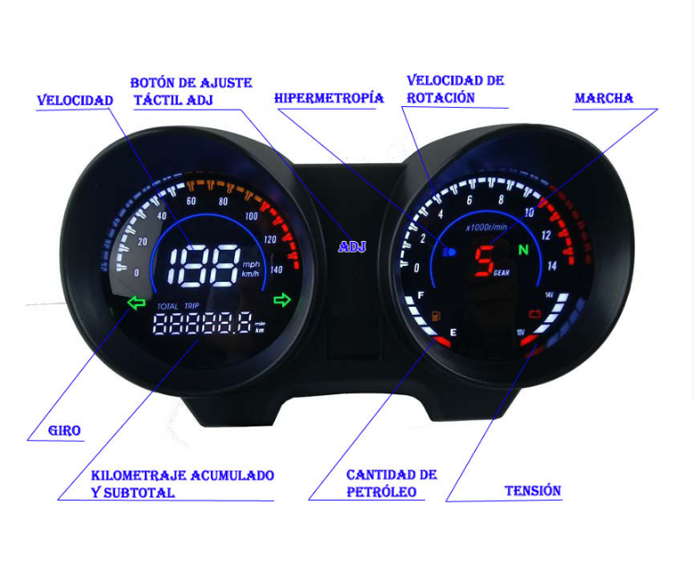 TITAN150 CG150  FAN150 electronic LED LCD instruments digital code Brazil South America motorcycle