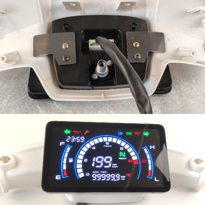 Digital instruments Southeast Asia South America for HONDA DREAM EX5 electronic large flat plate chronograph