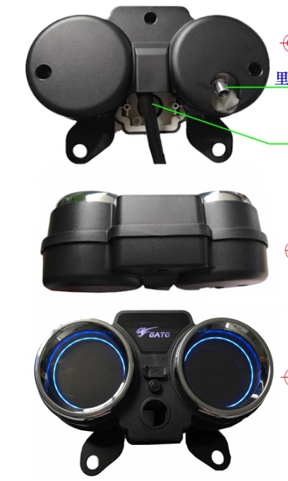 Gato 250cc Prince ITALIKA DT150 FT125 SPORT Motorcycle LED LCD Digital motorcycle instrument