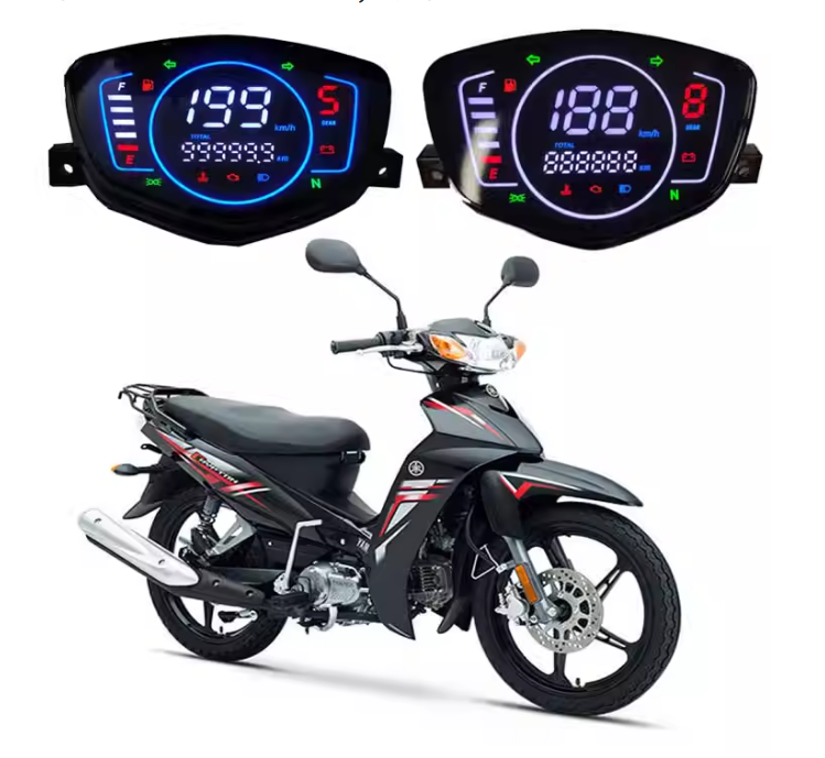 Crypton x Yamaha LM48-B Digital Dashboard | for L135, LYM110, C8 & Alpha RX Scooters - OEM Speedometer