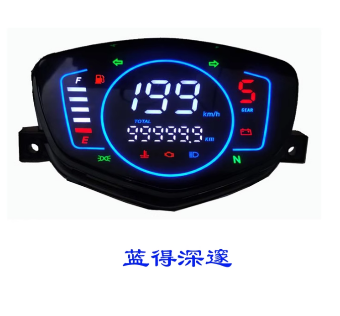 Crypton x Yamaha LM48-B Digital Dashboard | for L135, LYM110, C8 & Alpha RX Scooters - OEM Speedometer