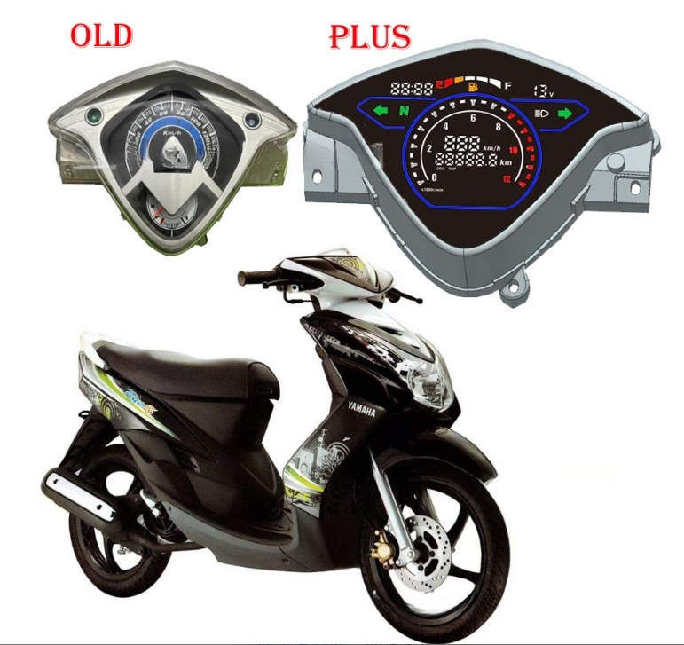 Yamaha Ego Soul Scooter Digital Meter Full Set - Top Selling OEM Dashboard for Southeast Asia Women's Motorcycles