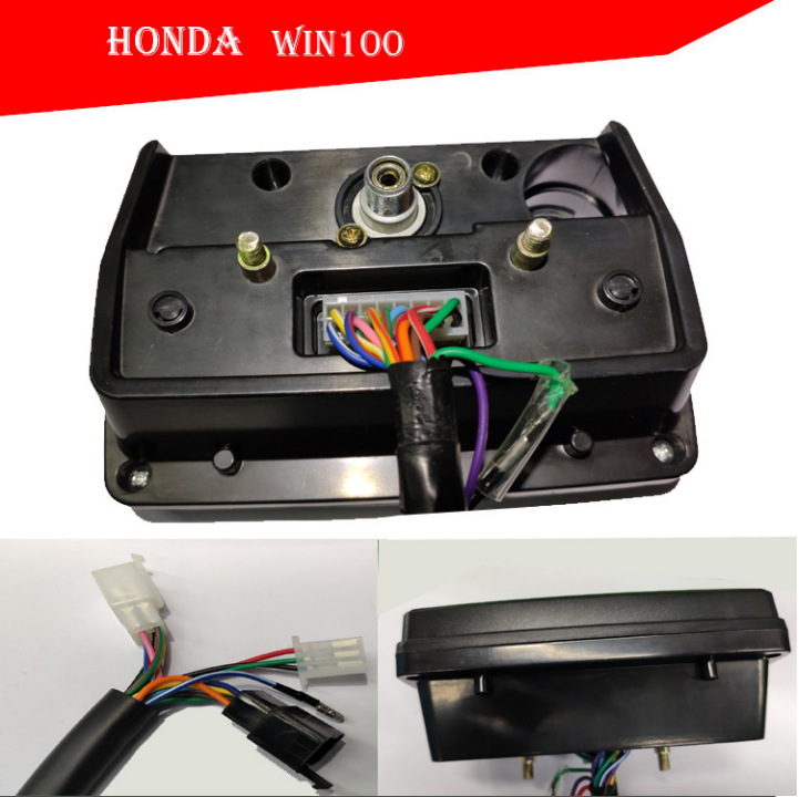 Honda WIN100 LED Digital Dashboard - OEM Speedometer & RPM Gauge Cluster Fits CD70 Motorcycles