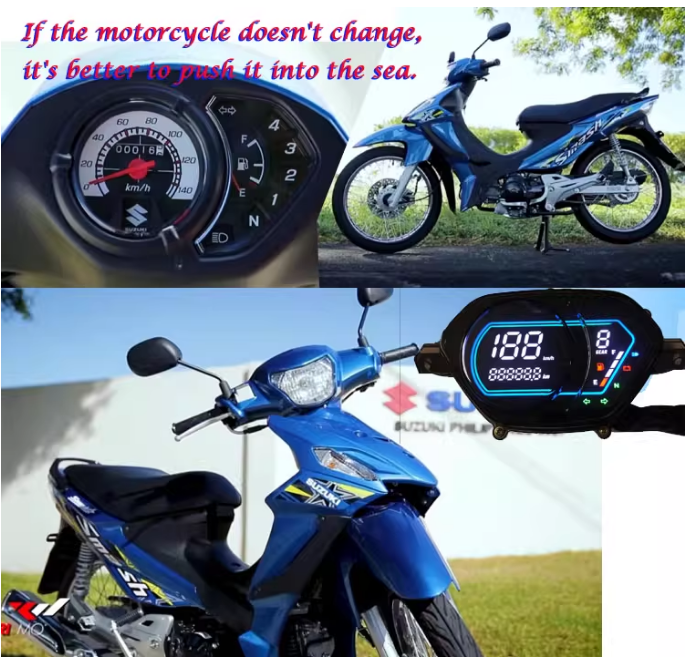 Suzuki VIVA 115R & Smash 115-FI Scooter Digital Odometer - 12V LCD Gauge Assembly | South America Export Parts