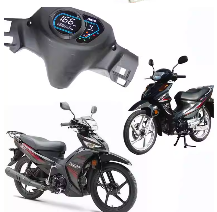 Suzuki VIVA 115R & Smash 115-FI Scooter Digital Odometer - 12V LCD Gauge Assembly | South America Export Parts