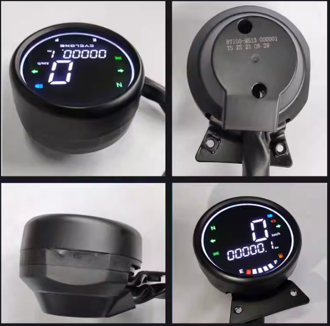 Zongshen RA2 Retro Cruiser ABS Dashboard - ST Papio & RX3 Ranger Digital Odometer | LCD Custom Gauge Kit