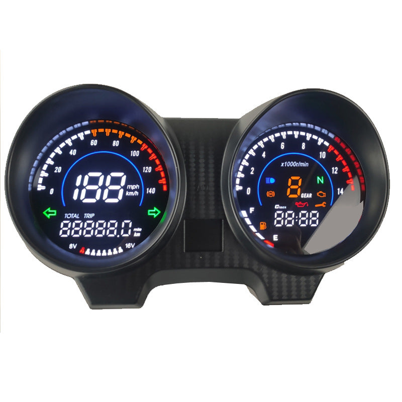 South American motorcycle LCD LED MAX125 electronic instrument RX110 Brazil CG TITAN150 Fan150 code gauge