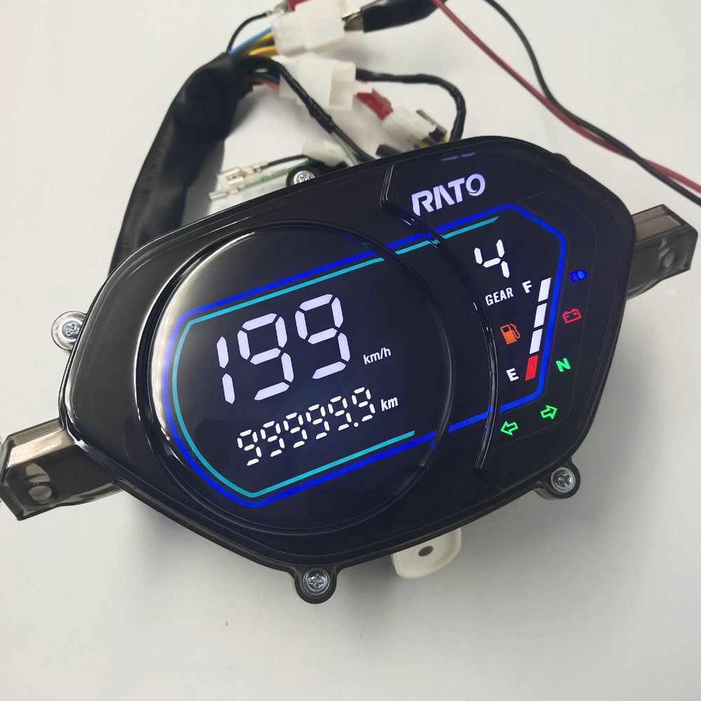 Suzuki VIVA 115R & Smash 115-FI Scooter Digital Odometer - 12V LCD Gauge Assembly | South America Export Parts
