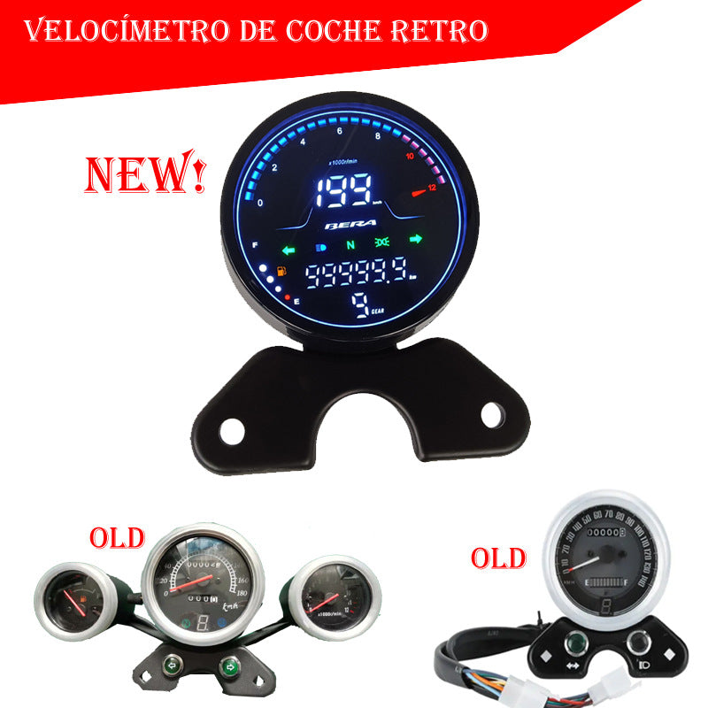 Honda CG125 Retro Gauge - RT250-C Cruiser Tachometer Dashboard | Hot Selling Round Digital Meter for South America