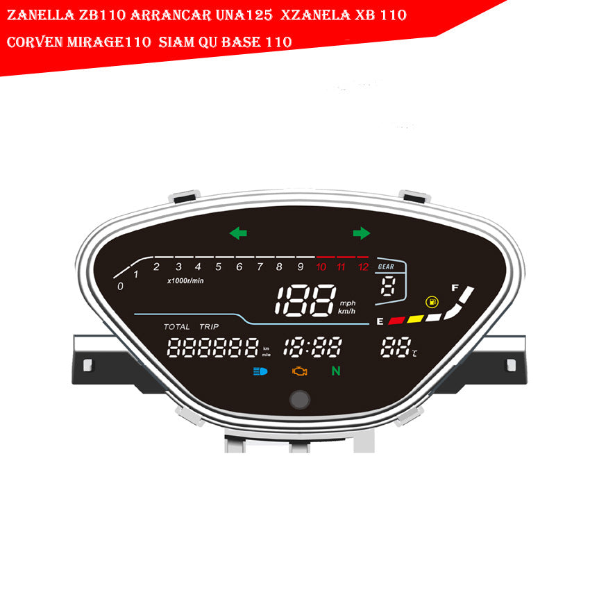 Kymco Visar, Zanella ZB110, XB110 & Corven Mirage 110 Motorcycle Dashboards | Argentina Parts
