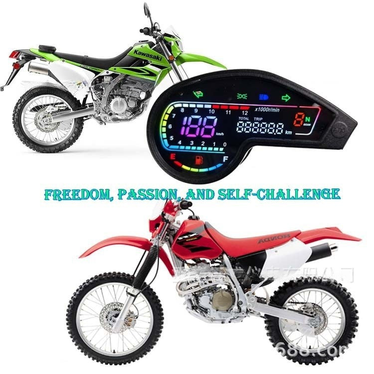 New Dirt Bike Dashboard: DM150, NXR150, MRX125, Vento Crossmax200 & Honda Bros Off-Road Meter