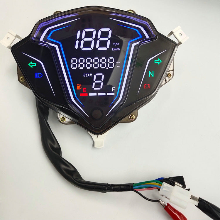 SRL115 FI & Lagenda 115Z Scooter Digital Dashboard - 12V LCD Gauge Assembly for Thailand, Malaysia, Indonesia Export