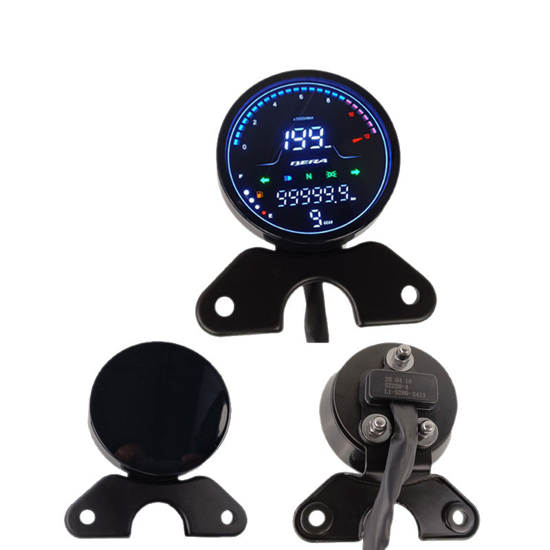 Honda CG125 Retro Gauge - RT250-C Cruiser Tachometer Dashboard | Hot Selling Round Digital Meter for South America