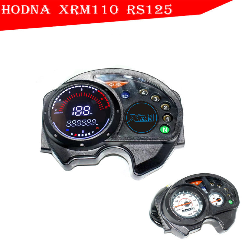 Honda XRM110 & RS125 Scooter Digital Dashboard - OEM Gauge Assembly for Indonesia & Philippines Export | Plug & Play Upgrade