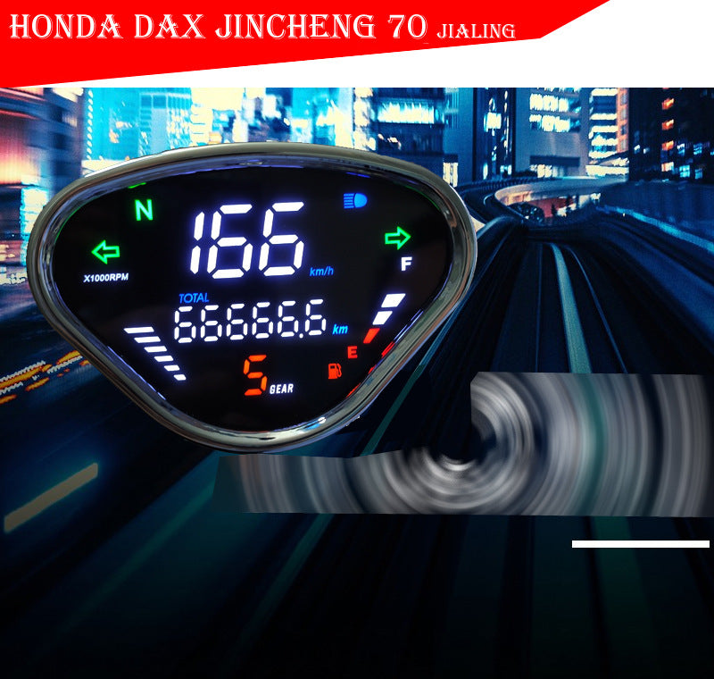 New Honda DAX CT50 & Monkey Digital Dashboard - Universal Odometer for Jincheng JC70 Scooters
