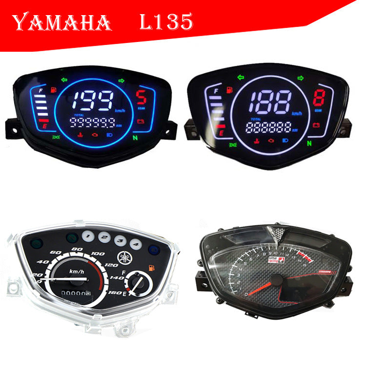 Crypton x Yamaha LM48-B Digital Dashboard | for L135, LYM110, C8 & Alpha RX Scooters - OEM Speedometer