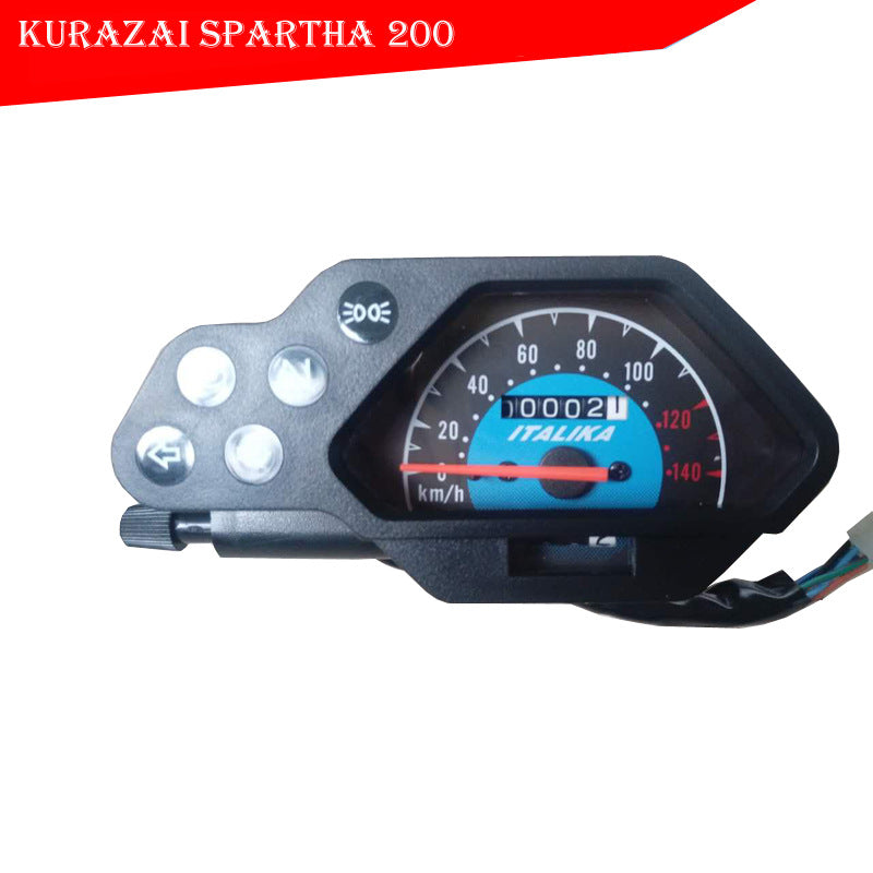 Kurazai Spartah 200 Tornado LED Backlit Gauge Cluster - Glow Instrument for Mexico