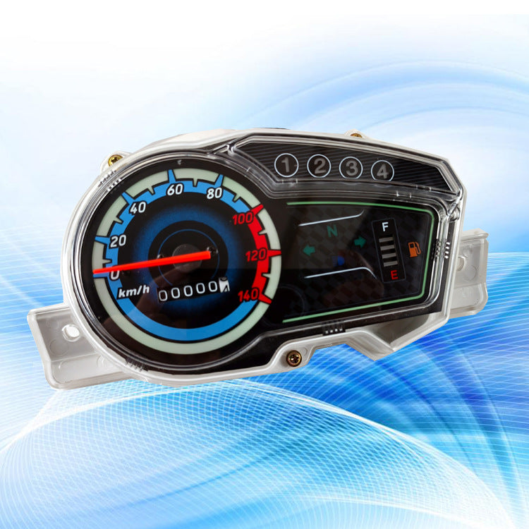 Asia Hawk V DL125 LED Glow Speedometer - Euro Style Digital-Analog for Malaysia & Philippines