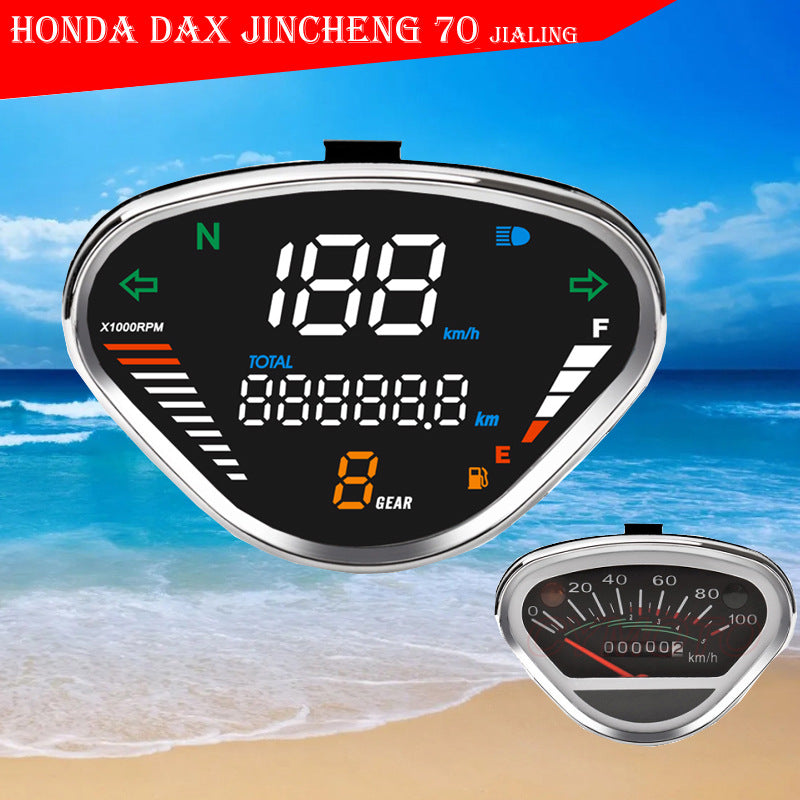 New Honda DAX CT50 & Monkey Digital Dashboard - Universal Odometer for Jincheng JC70 Scooters