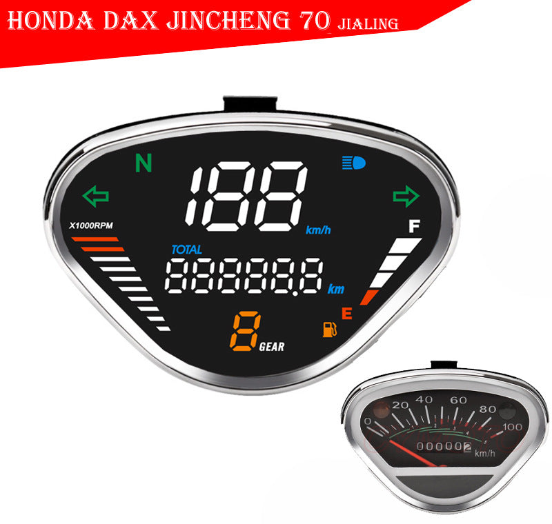 New Honda DAX CT50 & Monkey Digital Dashboard - Universal Odometer for Jincheng JC70 Scooters