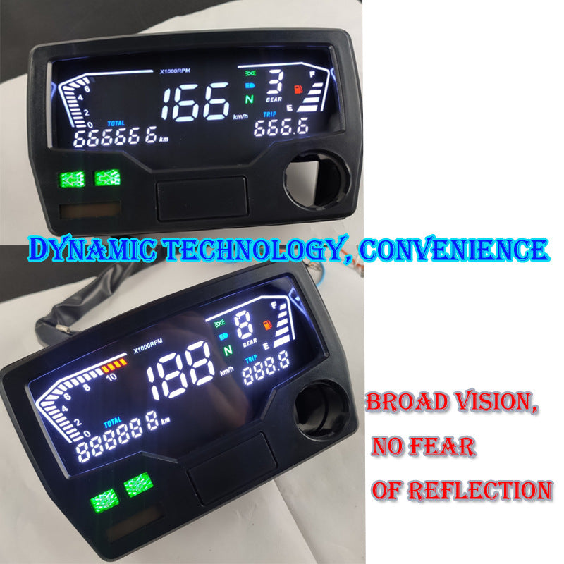 Honda WIN100 LED Digital Dashboard - OEM Speedometer & RPM Gauge Cluster Fits CD70 Motorcycles