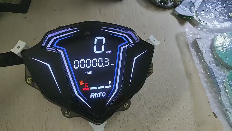 SRL115 FI & Lagenda 115Z Scooter Digital Dashboard - 12V LCD Gauge Assembly for Thailand, Malaysia, Indonesia Export
