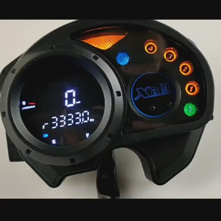 Honda XRM110 & RS125 Scooter Digital Dashboard - OEM Gauge Assembly for Indonesia & Philippines Export | Plug & Play Upgrade